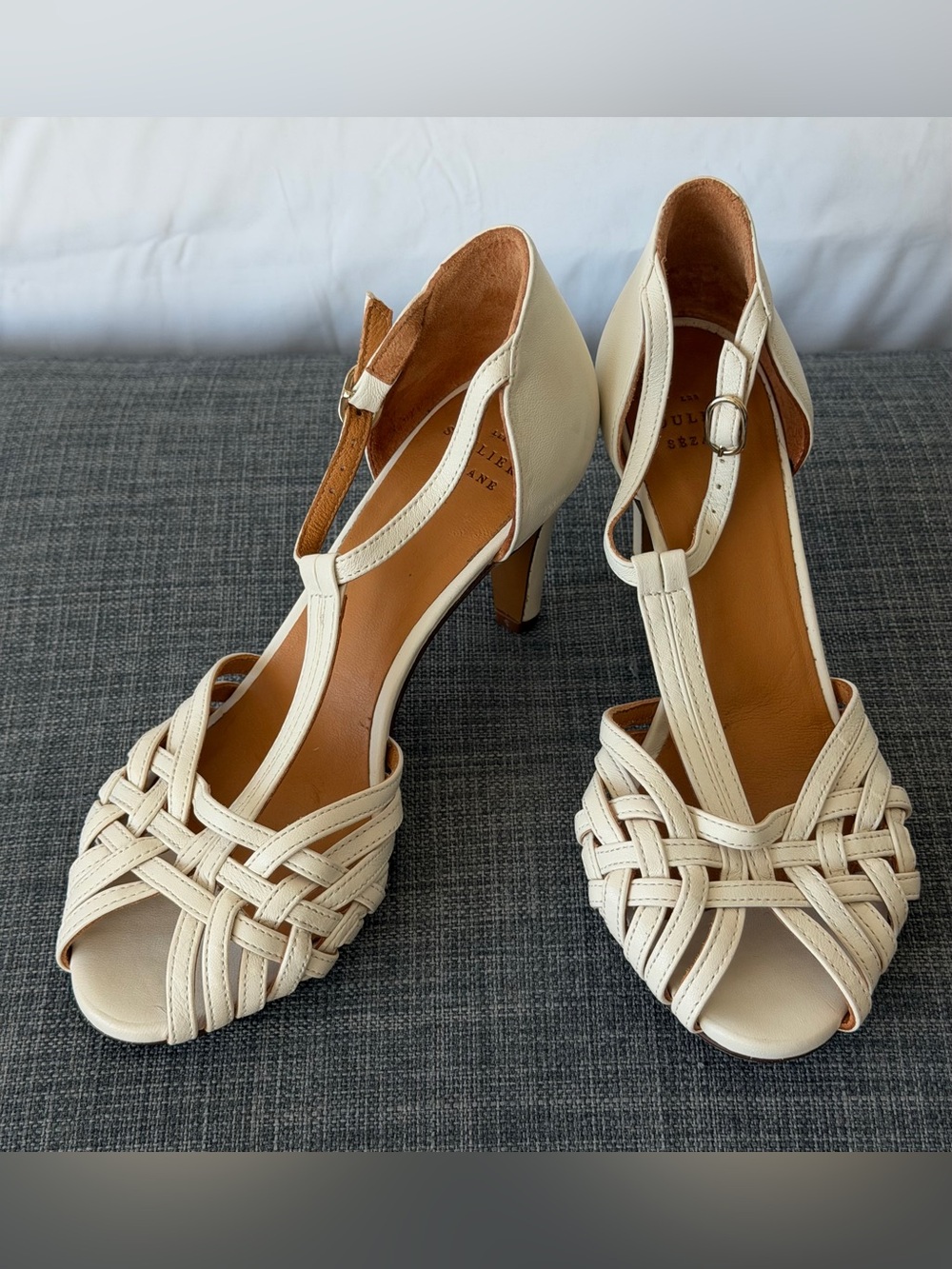 SÉZANE
HIGH HORSENSE SANDALS – SMOOTH ECRU VEGETABLE-TANNED GOATSKIN – Size 35 - Picture 3 of 16